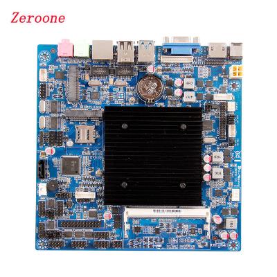 China Desktop Slim Mini ITX Motherboard Baytrail Support Onboard J1900 CPU Built In HD Graphics LVDS VGA for sale