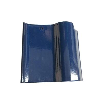 China Modern Blue Glazed Spanish Ceramic Roof Tiles for sale