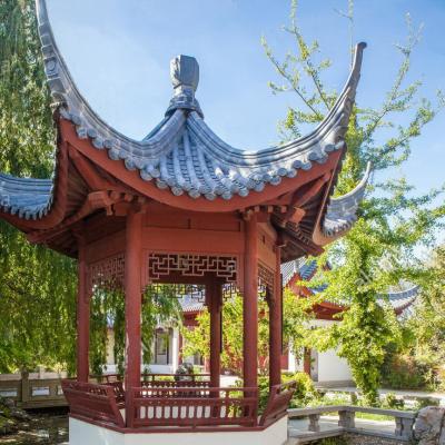 China Antique Style and Carving Handmade Gazebo Chinese Ancient Style Wooden Roof Tiles Clay for sale