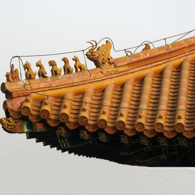 China Traditional China Buddhist Temple Roofing Material Asian Ceramic Roof Tiles for sale