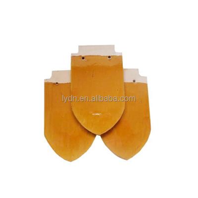 China Bright Color Clay And Porcelain Roof Tile Material Fish Scales Shape for sale