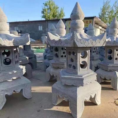 China Japanese Style Outdoor Granite Garden Stone Lanterns for sale