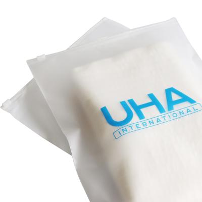 China Recyclable Custom Printing BAG OEM PE Shirt Large Plastic Zipper Bags Wig Bags With Zipper for sale