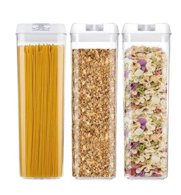 China Customized high quality eco-friendly wholesale 3pcs 1.9L freshness preservation square set food storage containers for sale