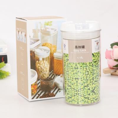 China Factory direct sale 1.1L airtight clear plastic viable high seal around easy lock food containers for sale