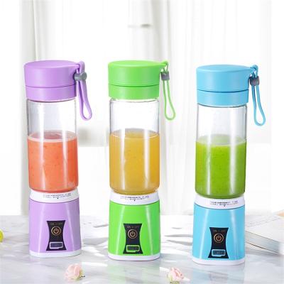 China Health Customized 6 Leaf Multifunctional Colorful Rechargeable Knife Usb Glass Juicer Bottle Electric Drinking for sale