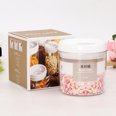 China Freshness Keeping Competitive Price Customized Airtight Lock 1.0L Capacity Plastic Food Container Storage for sale