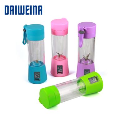 China Hot Selling Health Customized Electric Home Use Mini Portable Multicolor USB Fruit Juicer Machine for sale