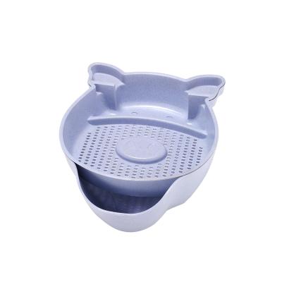 China Customized Viable Shape Multifunctional Vegetable Drain Storage Basket With Phone Holder for sale