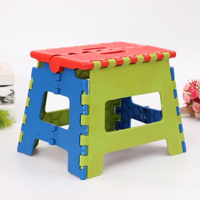 China Eco-Friendly New Design Customized Portable Home Outdoor Children Plastic Folding Travel Stool for sale