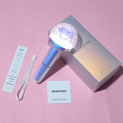 China Japanese Barber Shop SEVENTEEN SVT Ver 2 Korea Fan Light Stick Customized LOGO Hand LED Light Stick For Concert for sale