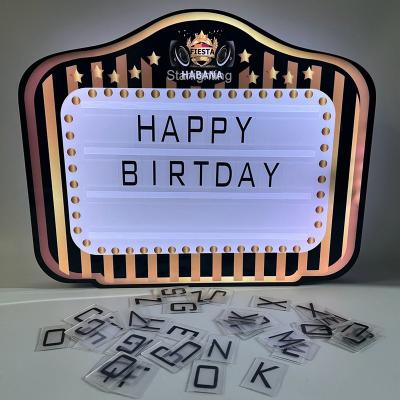 China Barber Shop CE Customized Design LED Letters Board VIP Display Marquee Sign Board Box Light Bottle Presenter Glorify For Night Club Lounge for sale