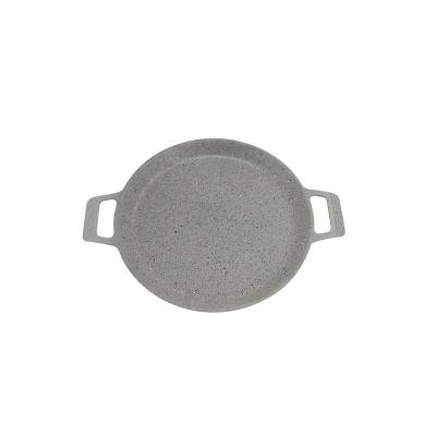 China Round Shape Sustainable Non-stick Frying Grill Cooking Dish With Two Ear for sale