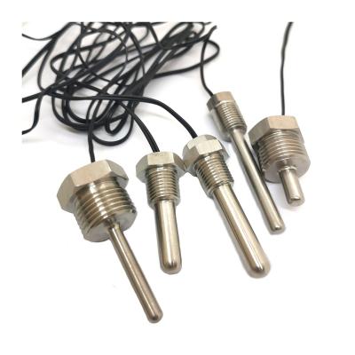 China Stainless Steel304 316 OR DS18B20 Brass Waterproof Wire Digital Temperature Sensor DS18B20 G1/2 NPT1/2 for sale