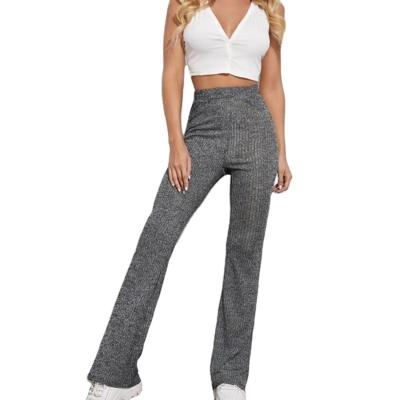 China Viable Women Flared Pants Women's Casual Knitted High Waist Pants Yoga Pants for sale