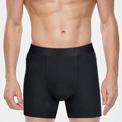 China Wholesale Breathable Factory Direct Sale Cotton Solid Underwear For Men's Boxer for sale