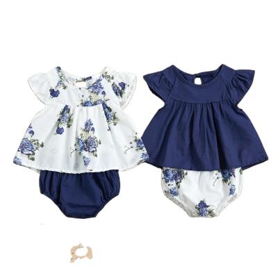 China Breathable Made In China For 1-3 Years Lovely Cute Printing Cotton Kids Baby Clothes Set Costume for sale