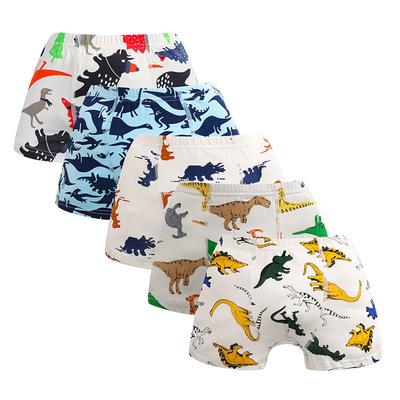 China 2021 breathable ready to ship new kids underwear boys cotton boxer cartoon baby underwear dinosaur printed for sale