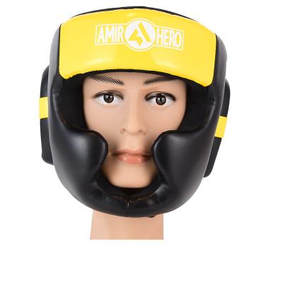 China PU leather Taidou Boxing Sparring PU Fight Headgear Head Guard Helmet Protector for sale