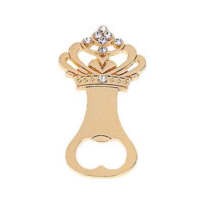 China 21190 creative hot selling crown shaped guests beer bottle opener for wedding for sale