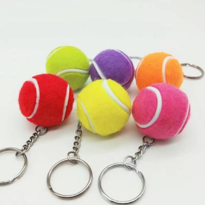 China Large Size Sport 21142 3.5cm Tennis Key Chain Small Gifts For Sports Activities for sale