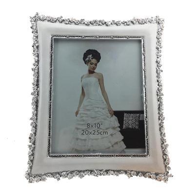 China European Light Luxury Classic 21111 Rose Gold Silver Resin Photo Frame for sale