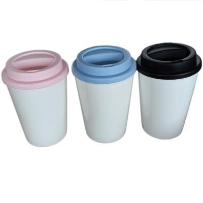 China Cheap 21172 Customized Plastic White Take Away Coffee Cup for sale