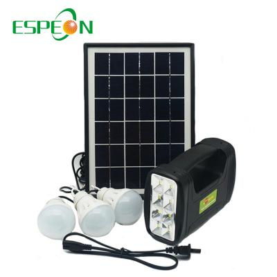 China Mini 5W Home Solar Panel 4Ah Battery Solar Powered Lighting System For Home Use For Camping for sale