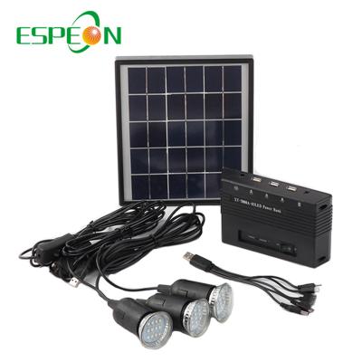 China Portable DC LED Solar Light Kit For Home And Camping Home Lighting for sale