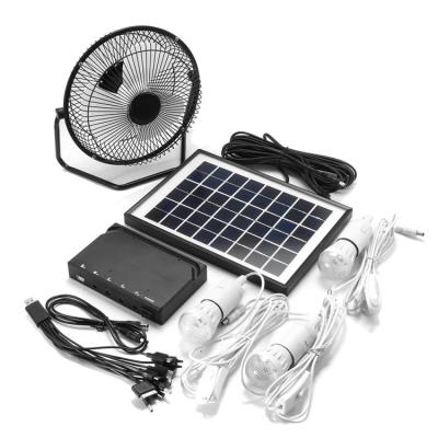 China New Hot Sale 12V Home Kit Solar Light System With Fan Hot Sale Dubai for sale