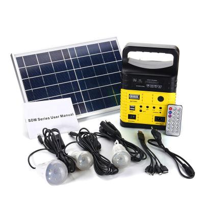 China China 10w 9v home solar power system with 3led bulbs for sale