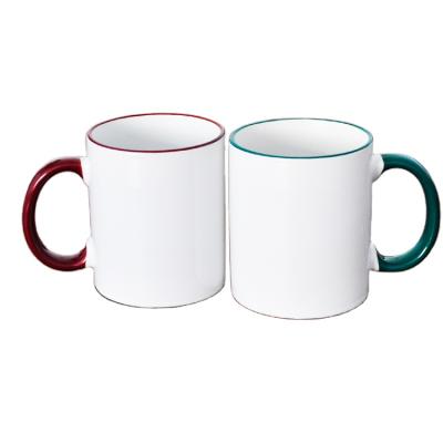 中国 Viable Colored Ceramic Mugs Coffee Mugs Travel Mug Rim And Handle Mugs 販売のため