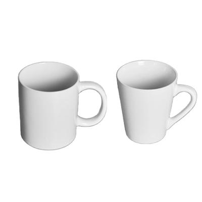 China Viable Wholesale Factory Price Customized Logo Cute Unique Plain White Coffee Tea Stoneware Porcelain Sublimation Ceramic Mugs for sale