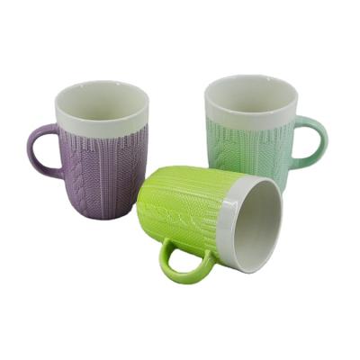 中国 Factory Sustainable Mug And Ceramic Sleeve 14oz Custom Coffee Mugs 販売のため