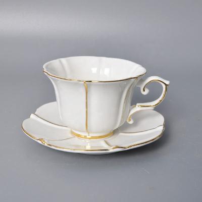 China Stored Espresso Cup Ceramic Cups With Saucers Cappuccino Ceramic Cup And Saucer en venta