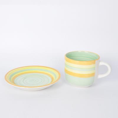 China Eco Friendly Coffee Mugs Colorful Mug Stocked Ceramic Mug Set for sale