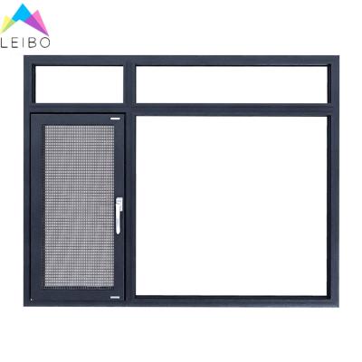 China Thermal Swing Break Single Pane Aluminum Casement Window For Double Glazed With High Security en venta