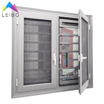 China Factory Wholesale Aluminum Frame Double Swing Glass Thermal Cutout Windows en venta