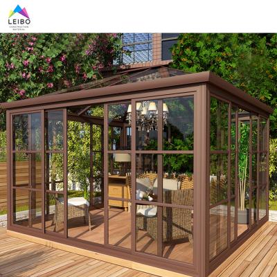 China Modern Greenhouse Garden High Profile Prefab Aluminum Steel Structure Sunroom for sale