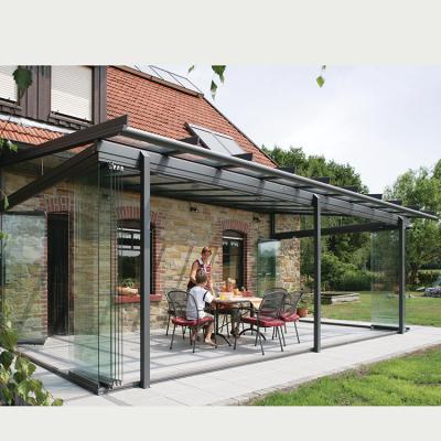 China New modern high profile prefabricated aluminum steel structure sunroom for sale