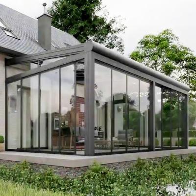 China Modern glass square house glass sunroom insulated tempered aluminum sunroom for sale