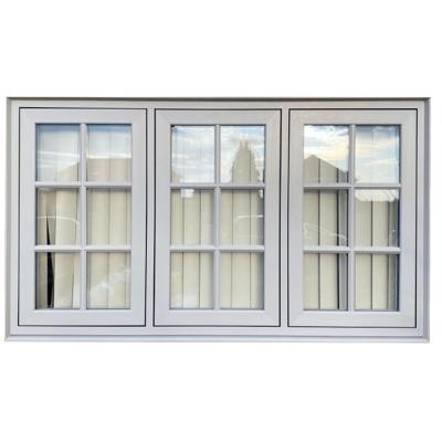 China Folding Screen Double Glazed Tempered Glass Windows Frame French Aluminum Casement Window For Home en venta