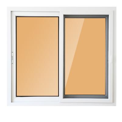 China Customized upvc screen factory price pvc casement folding plastic swing glass window/ en venta