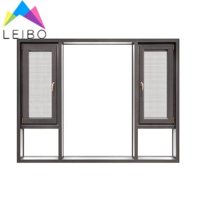 China New Design Magnetic Image Double Screen Cheap Aluminum Glass Sliding Window for sale