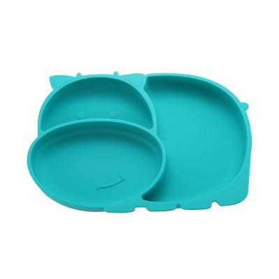 China Baby Minimalist Silicone Divided Plates With Strong Suction Bebe Plato 2021 New Design for sale