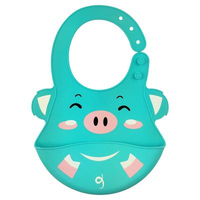 China BPA Silicone Cartoon Baby Bibs Waterproof Colorful Design PP Bag Free Design PP Bag Custom Logo Factory Price Bibs Packing Type for sale