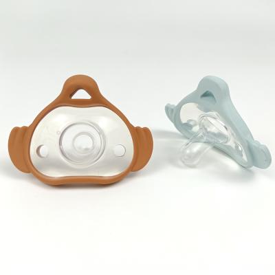 China Low MOQ OEM ODM design factory price adult pacifier baby BPA free silicone pacifier free nipple new for sale