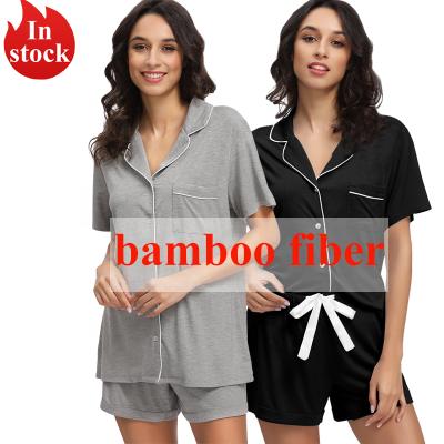 China Breathable Sleepwear Women Shorts Solid Sleeve Women Pajamas Set Pajamas Pijamas for sale