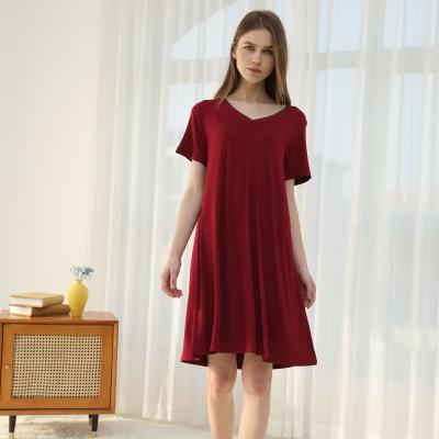 China QUICK DRY New Arrival Women Sleepwear Ladies Sleepwear Bamboo Breathable Night Gowns For Woman for sale