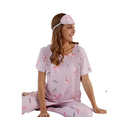 China QUICK DRY wholesale custom made women's pajamas 100% cotton women's pajamas cartoon adult pajama set for sale